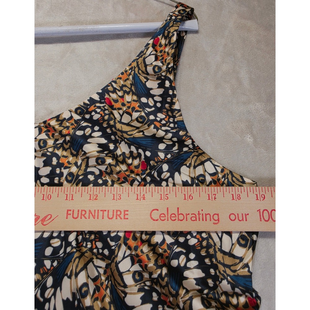 Wildfang Butterfly Wing‎ Print V-Neck Sleeveless Top with Side Tie Large NWT - Picture 12 of 12